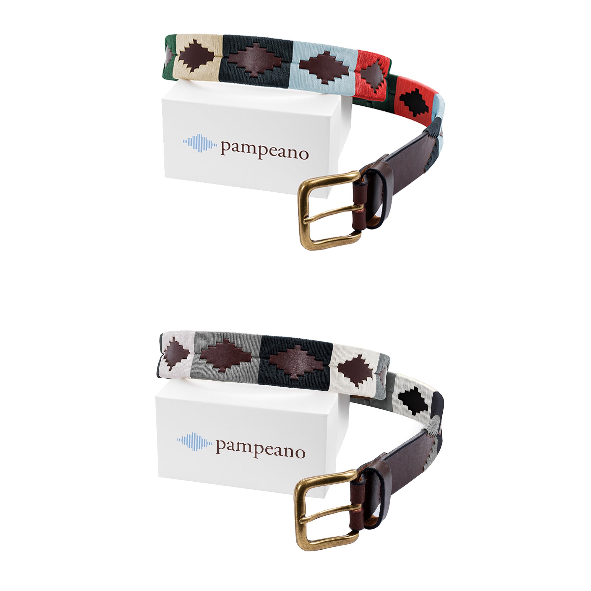 Choice of Any 2 Leather pampeano Belts Gift Package Borderfree