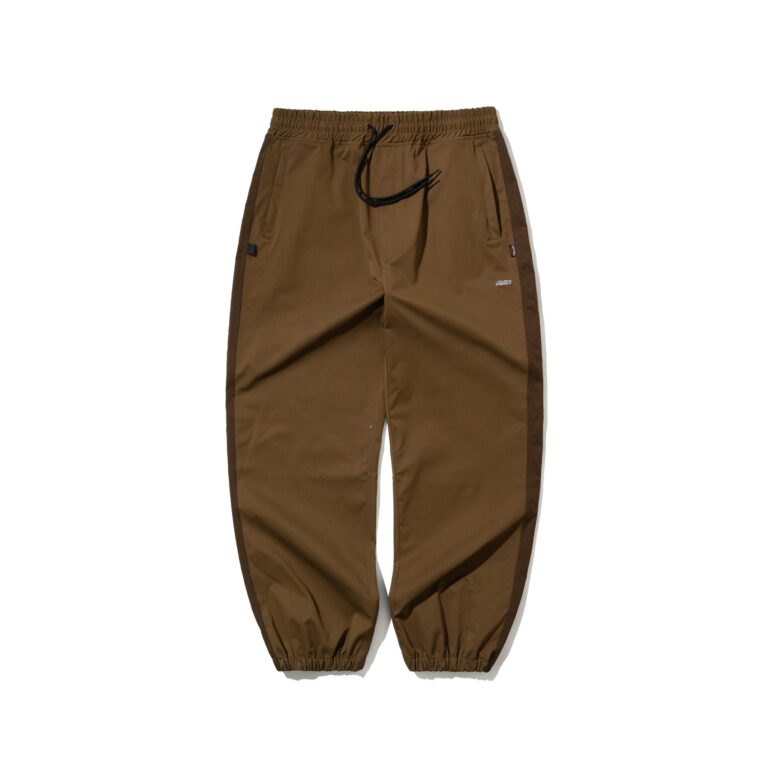 SP LINE WIDE JOGGER PANTS KHAKI - Borderfree