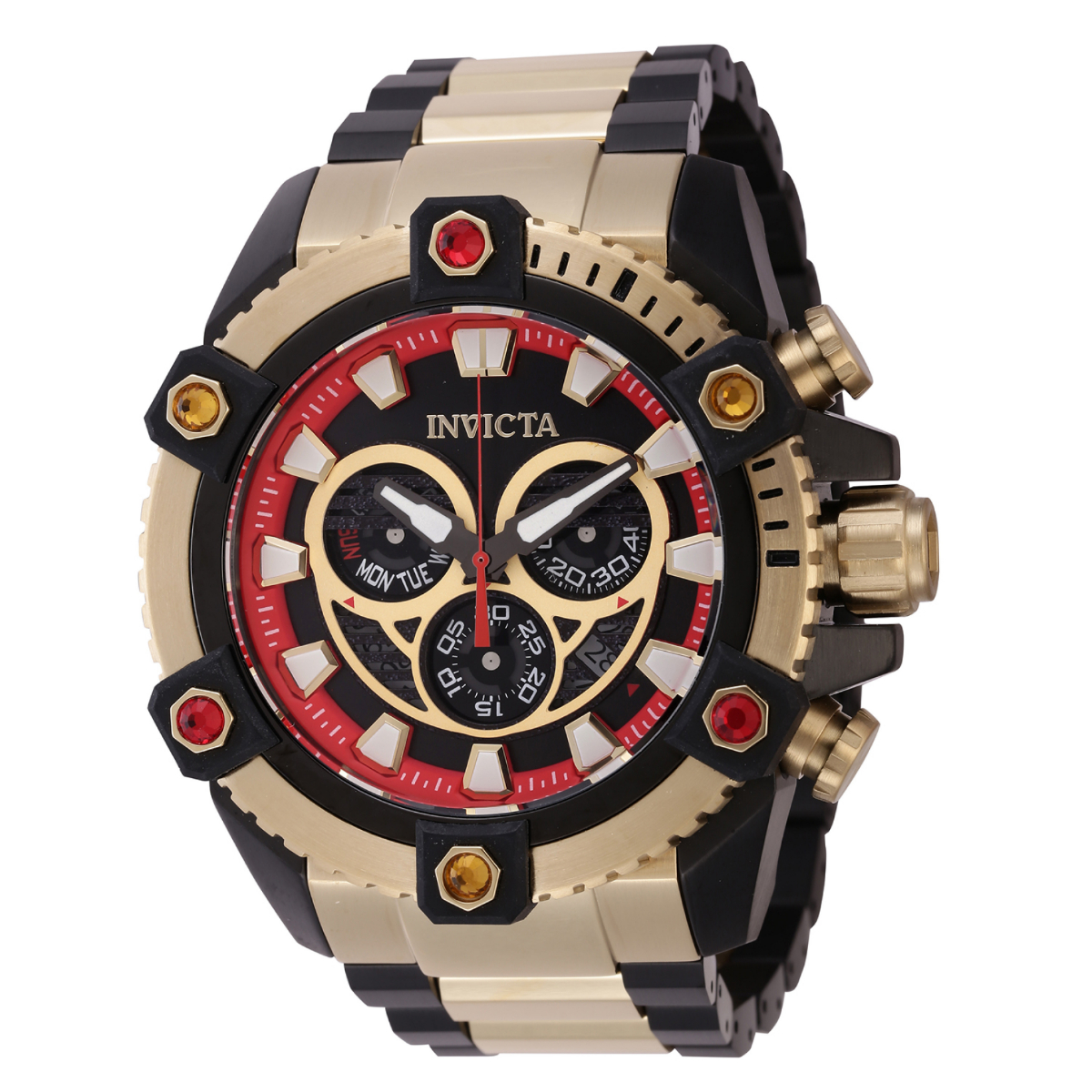 Invicta Coalition Forces Swiss Ronda Z60 Caliber Men s Watch 56mm Black Gold 46653 Borderfree