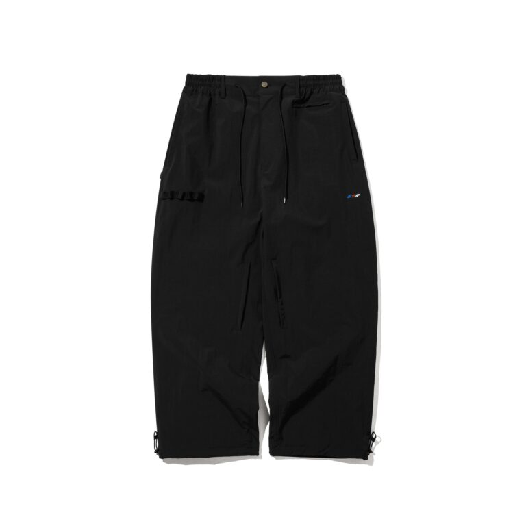 REFINED SUPER WIDE VENTILATION PANTS BLACK - Borderfree