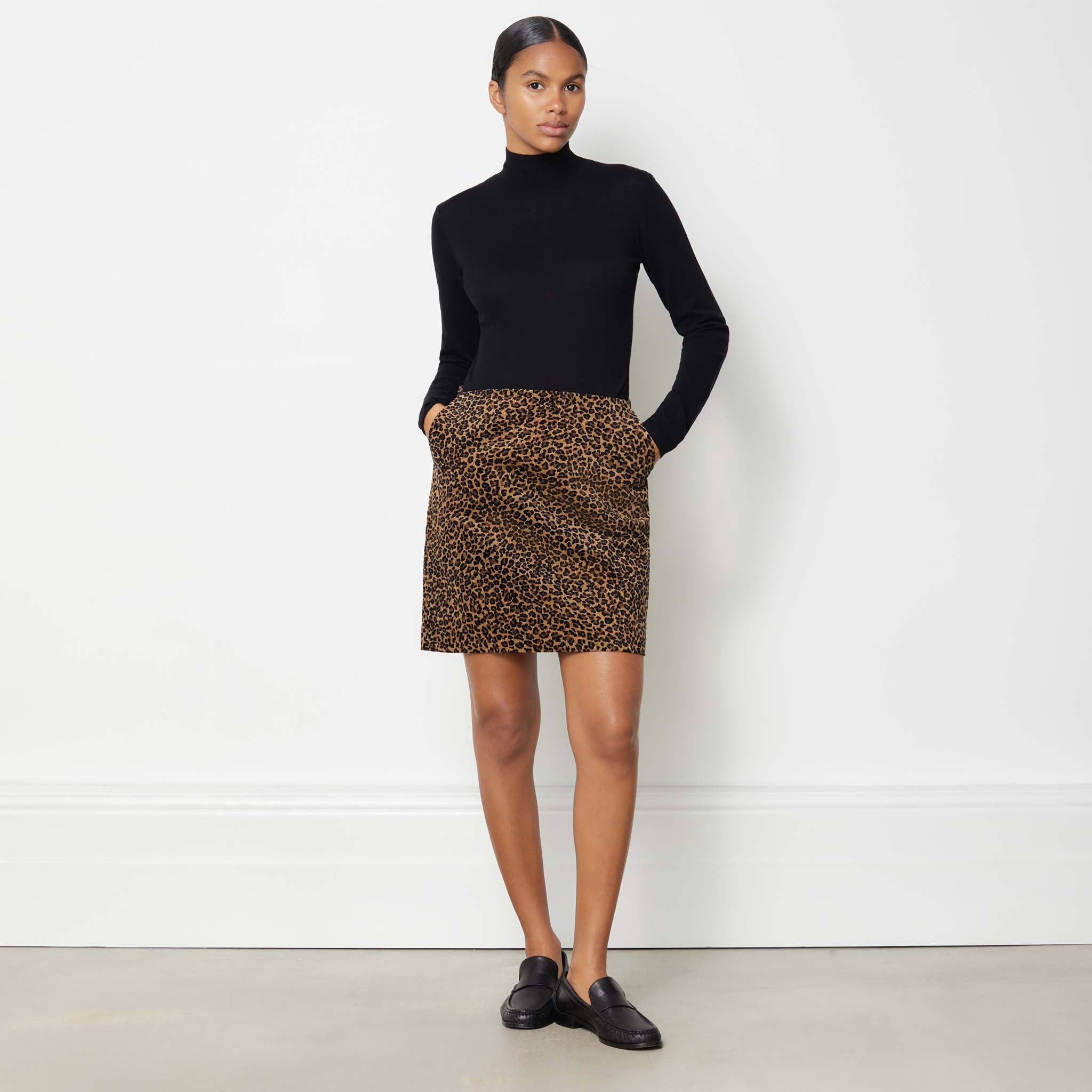 Animal Cord Short Skirt Borderfree