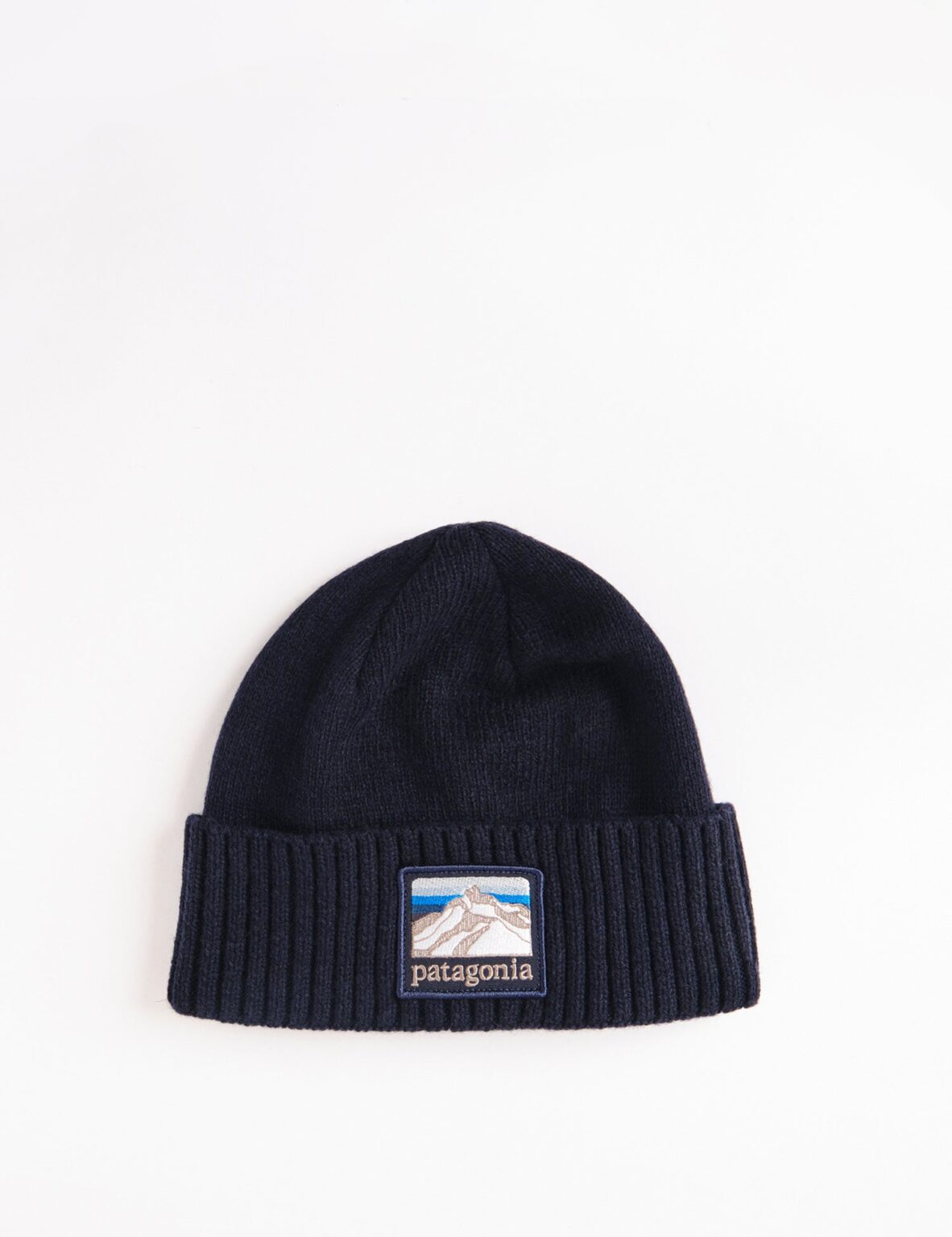 Patagonia Brodeo Line Logo Ridge Beanie Hat Classic Navy Blue