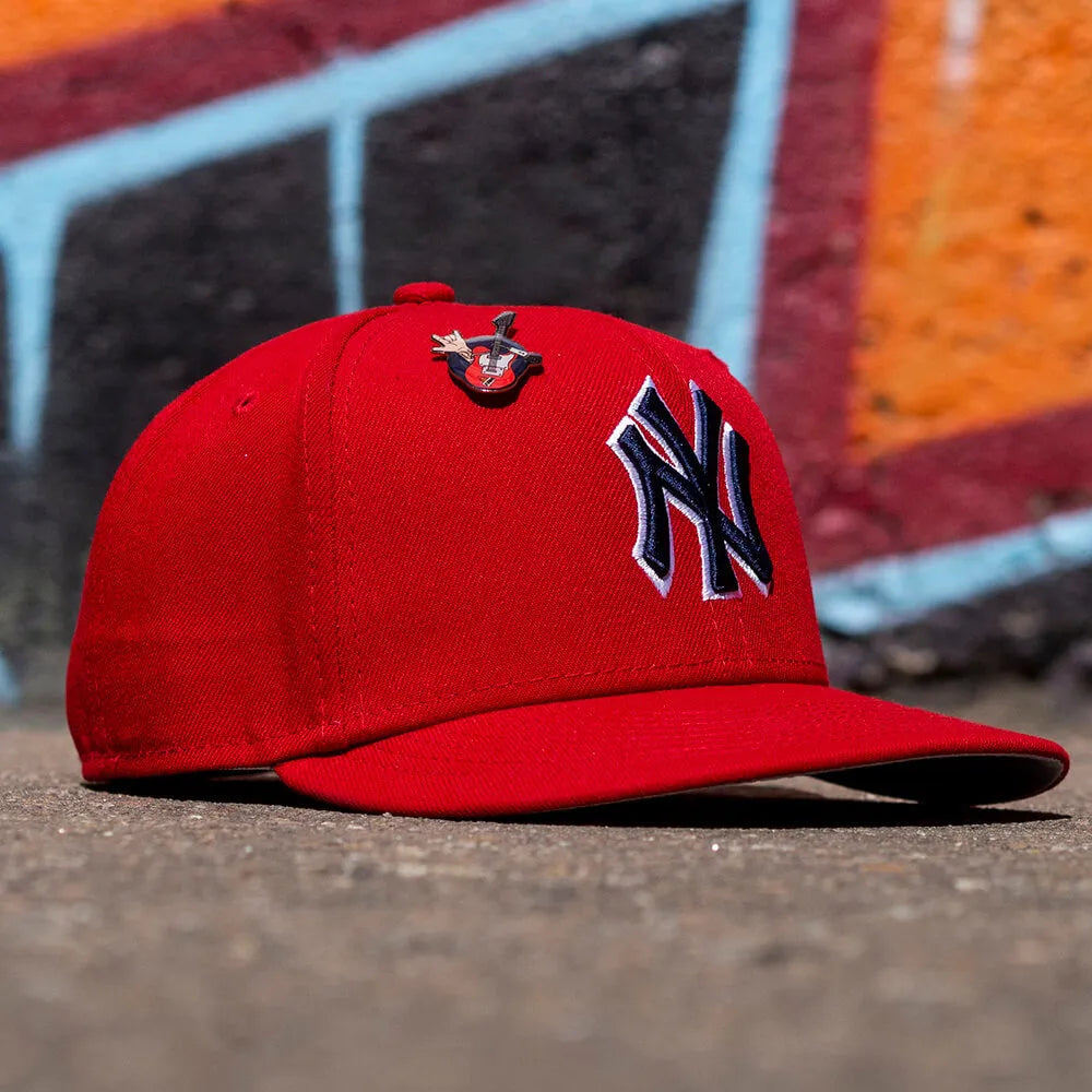 New Era 59fifty Mlb New York Yankees Nookie Edition Red   Grey Uv 